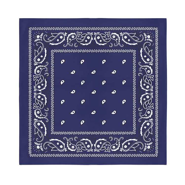 12 Pack Cotton Paisley Bandanas - Fast FREE Shipping