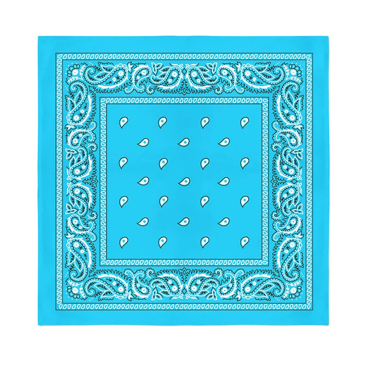 12 Pack Cotton Paisley Bandanas - Fast FREE Shipping