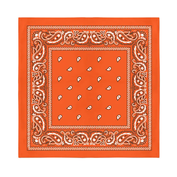 12 Pack Cotton Paisley Bandanas - Fast FREE Shipping