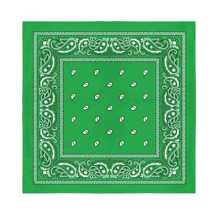12 Pack Cotton Paisley Bandanas - Fast FREE Shipping