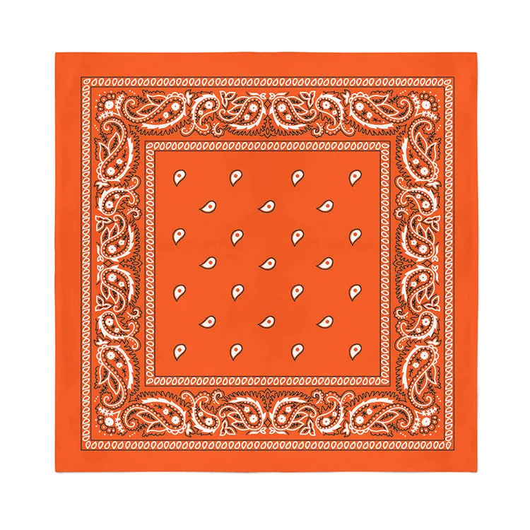 4 Pack XL Cotton Paisley Bandanas - Fast FREE Shipping