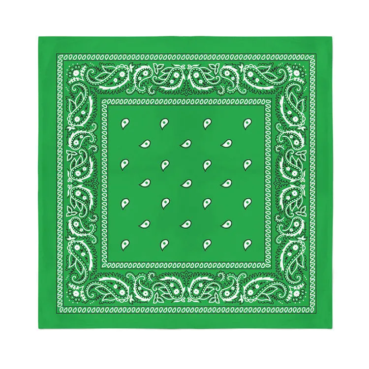 4 Pack XL Cotton Paisley Bandanas - Fast FREE Shipping