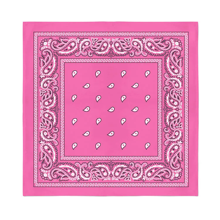 4 Pack XL Cotton Paisley Bandanas - Fast FREE Shipping