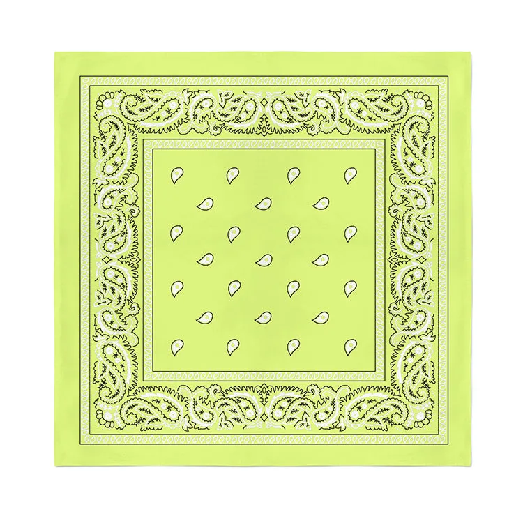 4 Pack XL Cotton Paisley Bandanas - Fast FREE Shipping