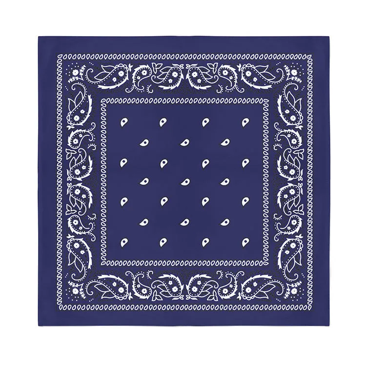 4 Pack XL Cotton Paisley Bandanas - Fast FREE Shipping