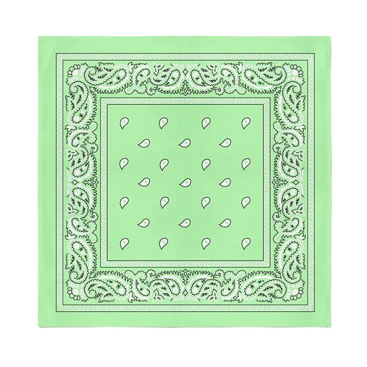6 Pack XL Cotton Paisley Bandanas - Fast FREE Shipping