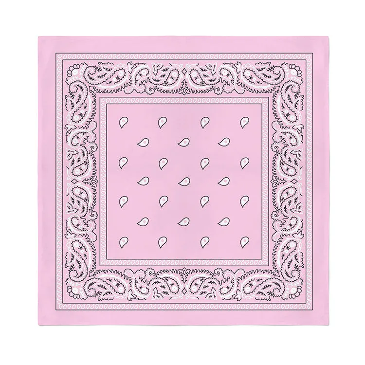 6 Pack XL Cotton Paisley Bandanas - Fast FREE Shipping