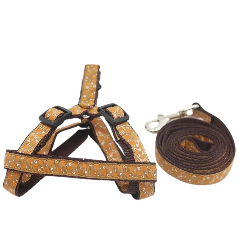Adjustable Nylon Dog Harness and Leash Set