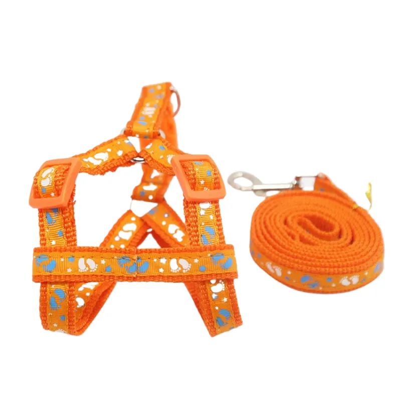 Adjustable Nylon Dog Harness and Leash Set