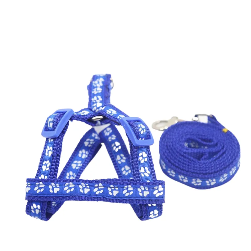 Adjustable Nylon Dog Harness and Leash Set
