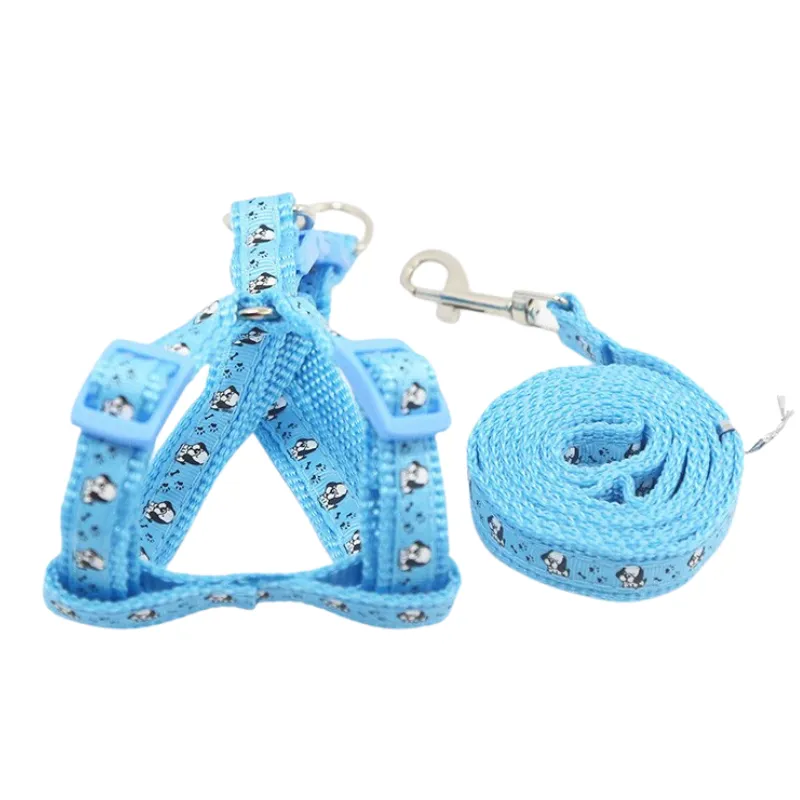 Adjustable Nylon Dog Harness and Leash Set