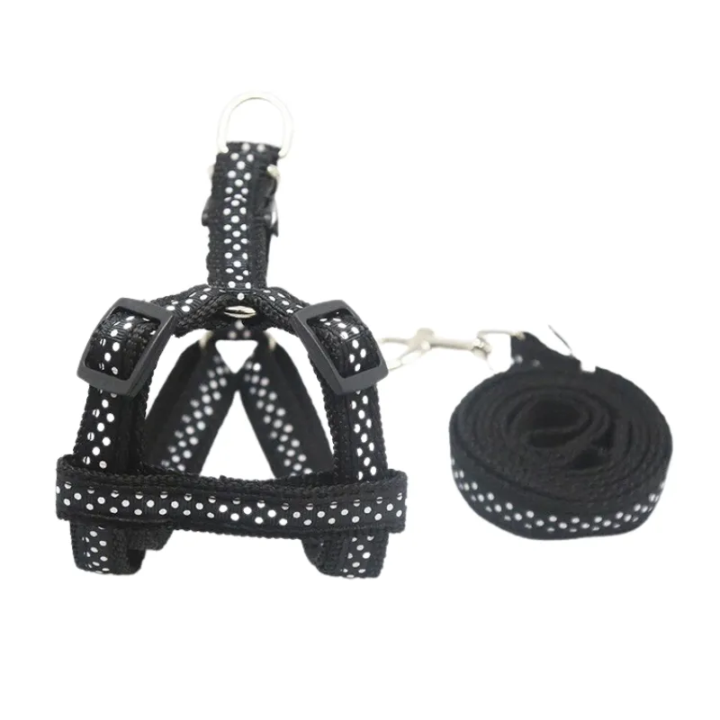 Adjustable Nylon Dog Harness and Leash Set