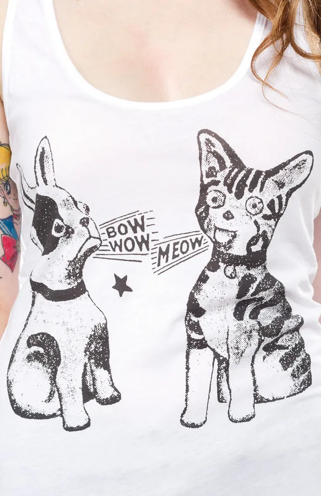 ANNEX BOW WOW MEOW RACER BACK TANK TOP