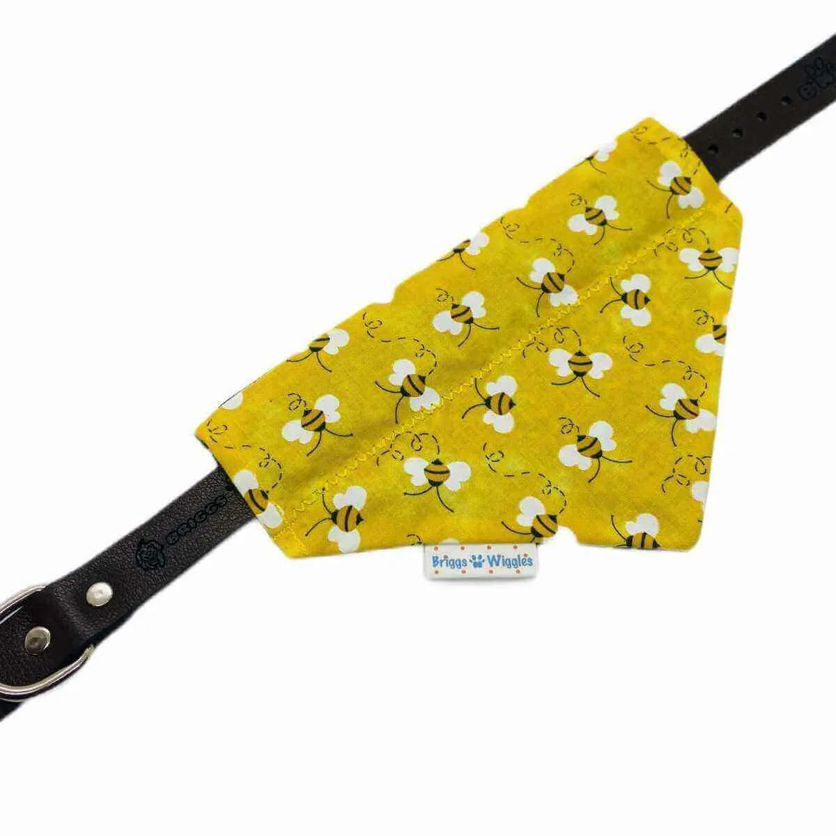 Buzzin' with Betty-Handmade Bee-Themed Dog Bandana