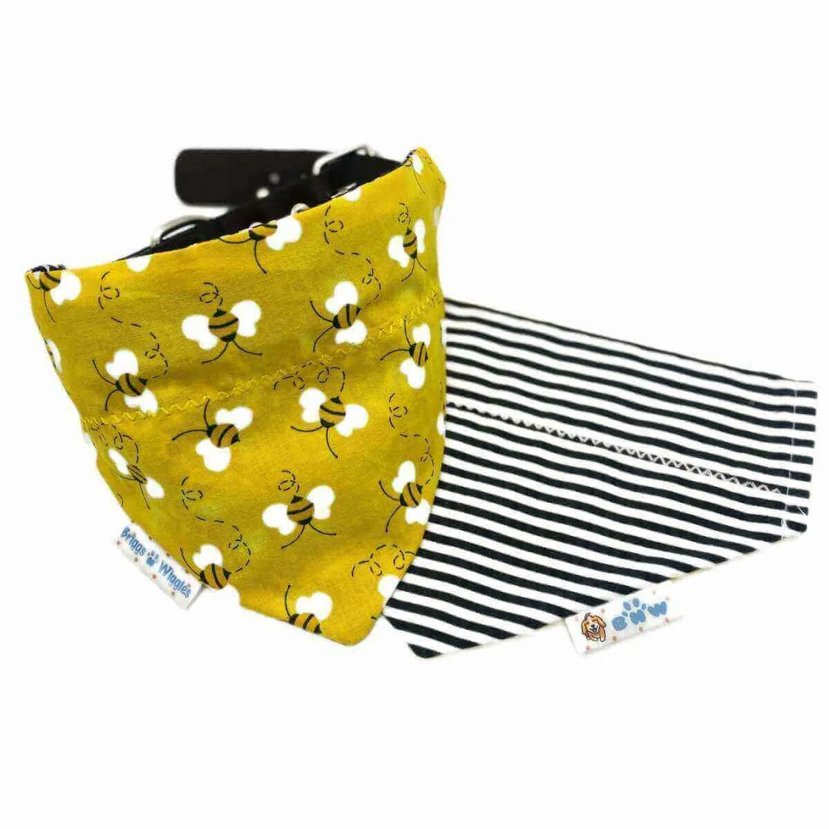 Buzzin' with Betty-Handmade Bee-Themed Dog Bandana