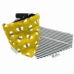 Buzzin' with Betty-Handmade Bee-Themed Dog Bandana
