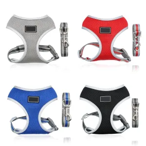 Chest Strap Adjustable Dog Harness Vest Leash
