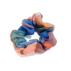 Citrus Sky Tartan Matching Scrunchie