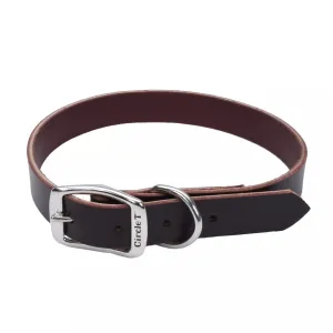 Coastal Pet Products Circle T Latigo Leather Town Dog Collar Small 5/8" X 16"