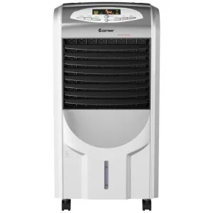[Costway EP23664B] Portable Air Cooler Fan with Heater and Humidifier Function