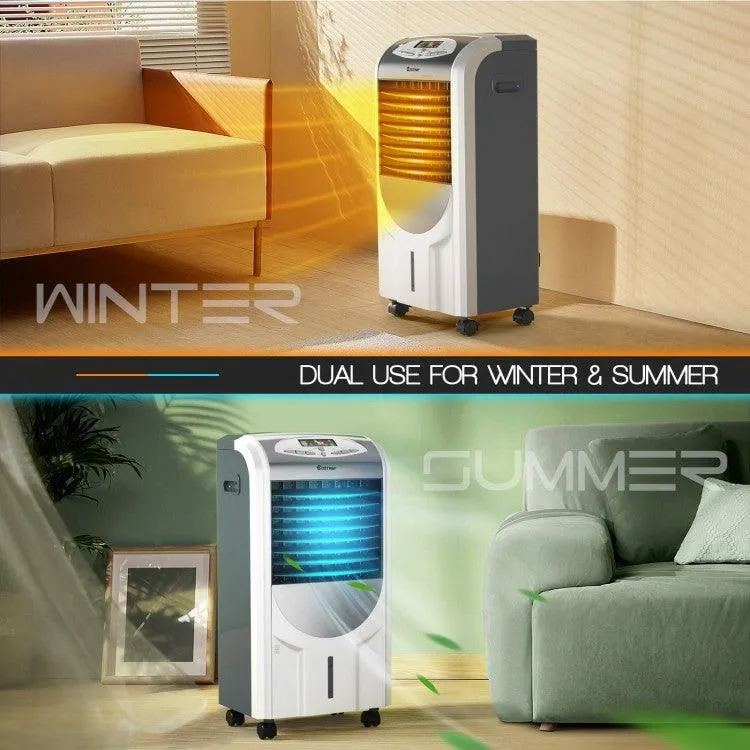 [Costway EP23664B] Portable Air Cooler Fan with Heater and Humidifier Function