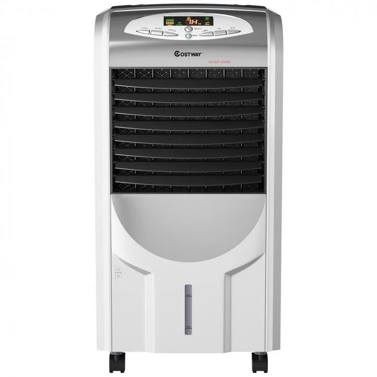 [Costway EP23664B] Portable Air Cooler Fan with Heater and Humidifier Function