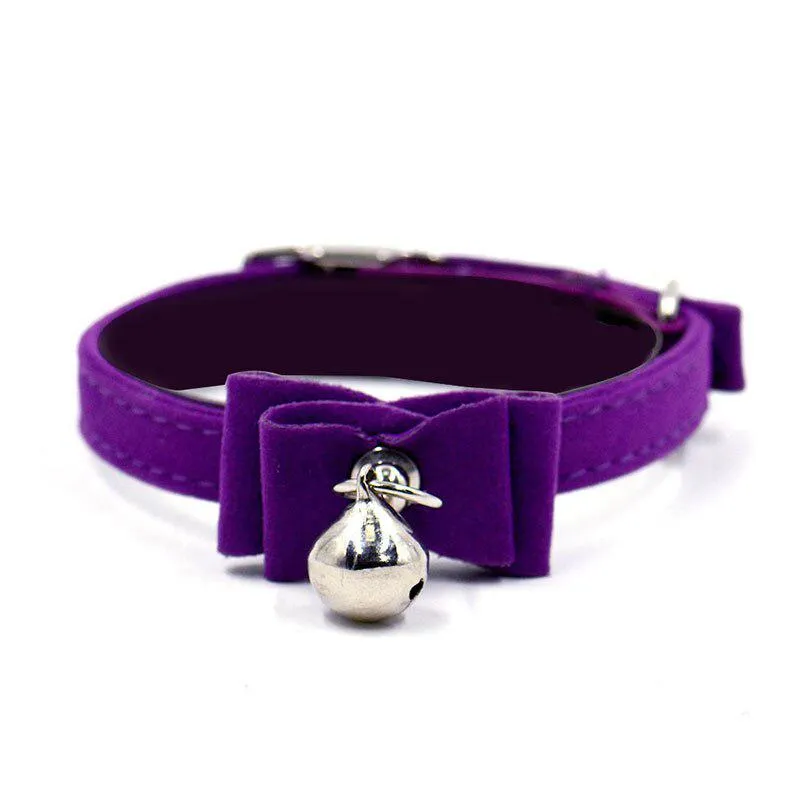 Cute Bow Tie Styled Collar With Bell