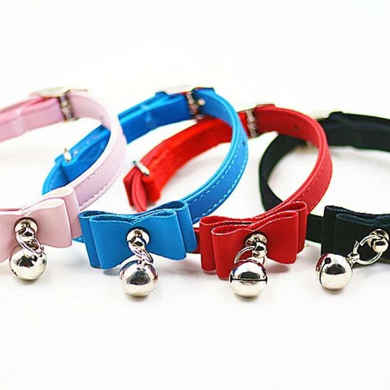 Cute Bow Tie Styled Collar With Bell