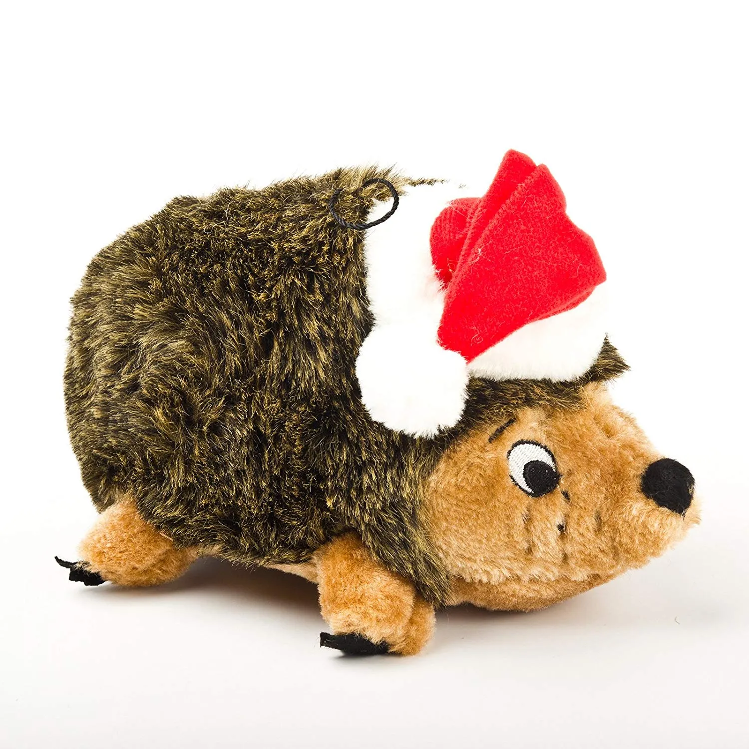 Dog Toy Outward Hound Pet Holiday Christmas Durable Squeaker Santa Hedgehog