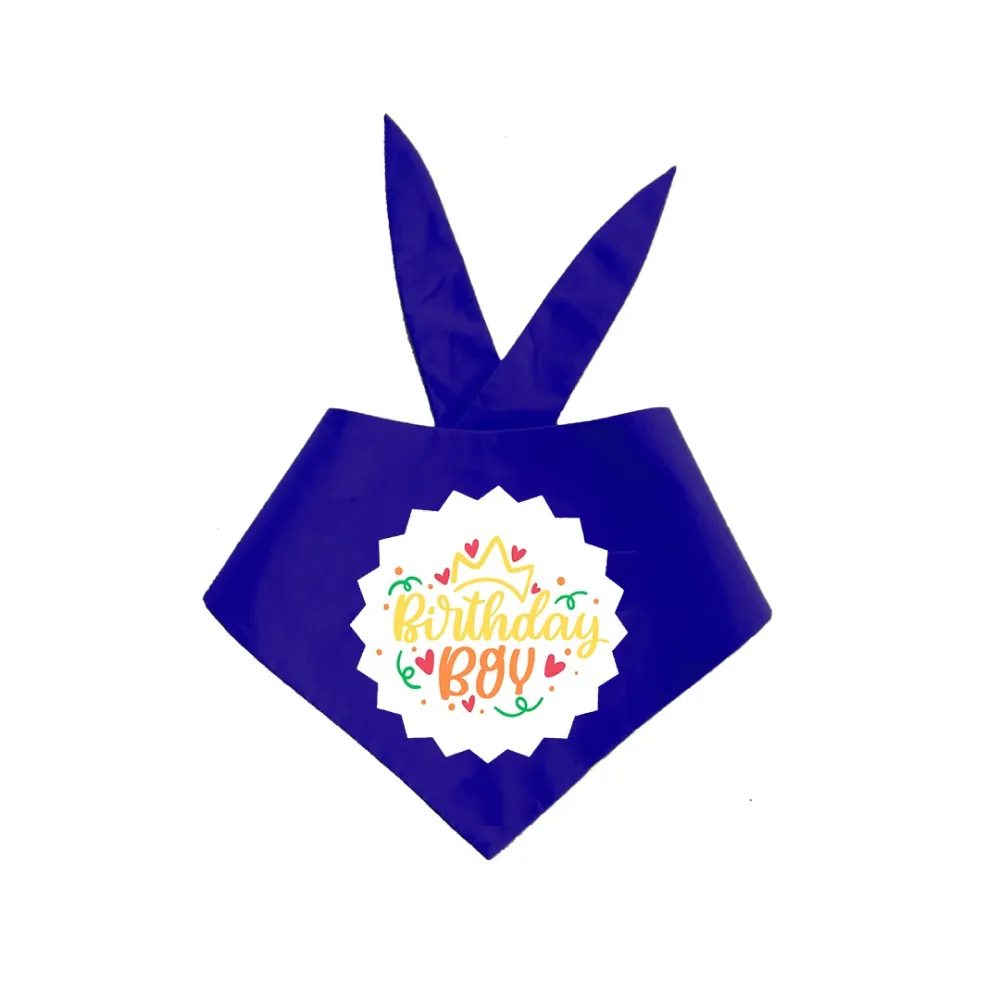 Dogobow Birthday Boy Bandana for Dogs (Blue)
