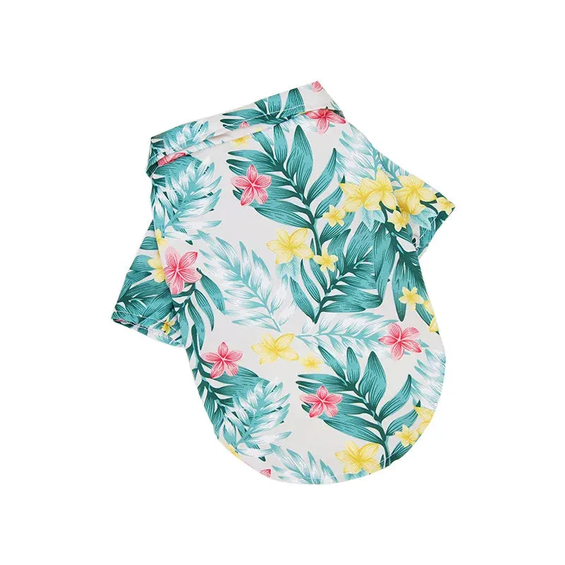 Hawaiian Style Pet Beach Shirts | Summer Dog Clothes for Puppy, Small, Large Dogs and Cats | Chihuahua Costume | Pets Clothing XS-5XL | Alo Trendy