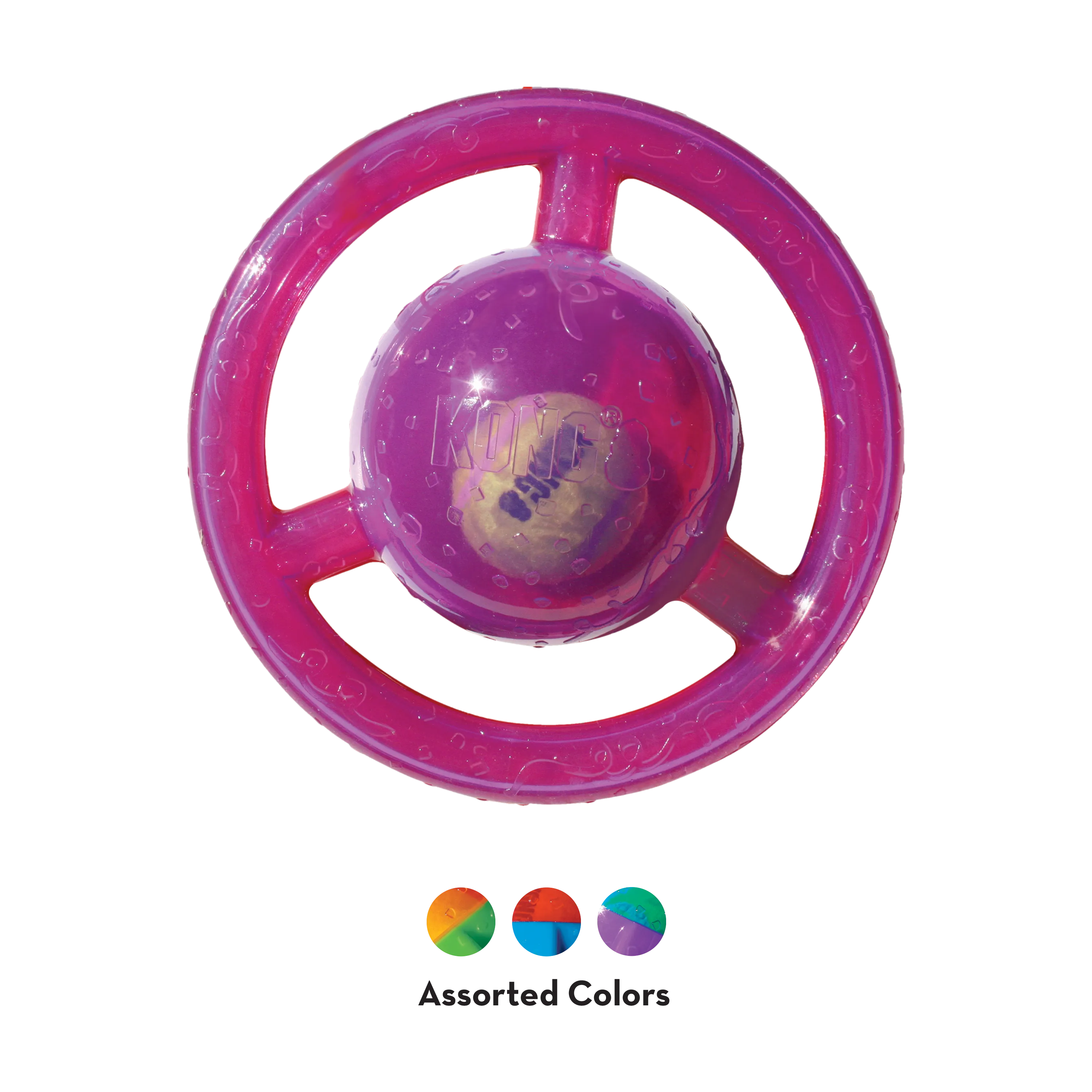 KONG Jumbler Disc Dog Toy, Assorted Colors