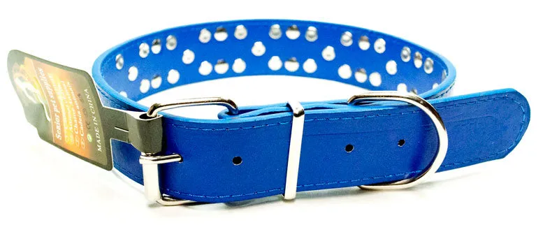 Large Double Studded Spike Collar