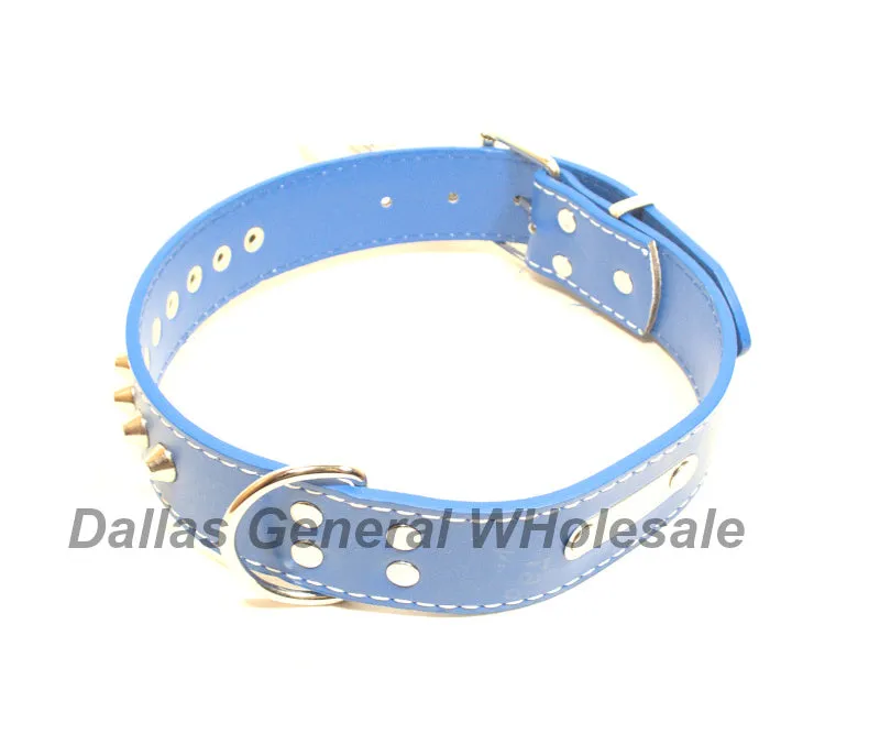 Large Studded Spike Pet Collars Wholesale