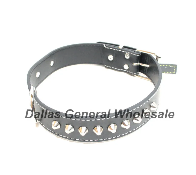 Large Studded Spike Pet Collars Wholesale