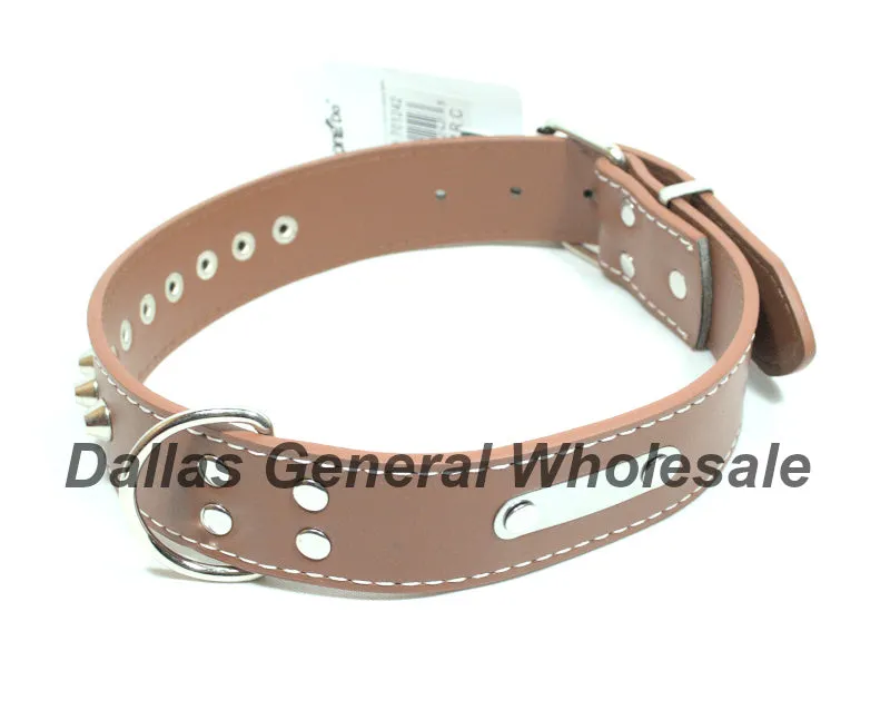 Large Studded Spike Pet Collars Wholesale