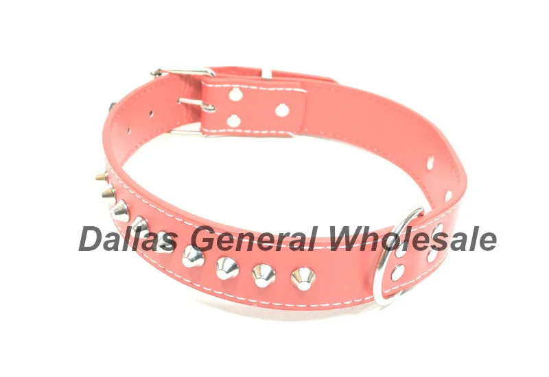 Large Studded Spike Pet Collars Wholesale