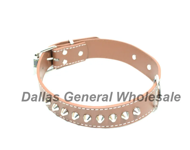 Large Studded Spike Pet Collars Wholesale