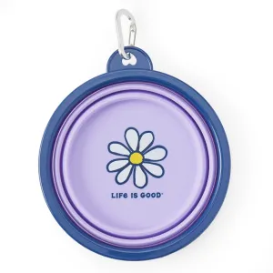 LIG Daisy Silicone Travel Dog Bowl