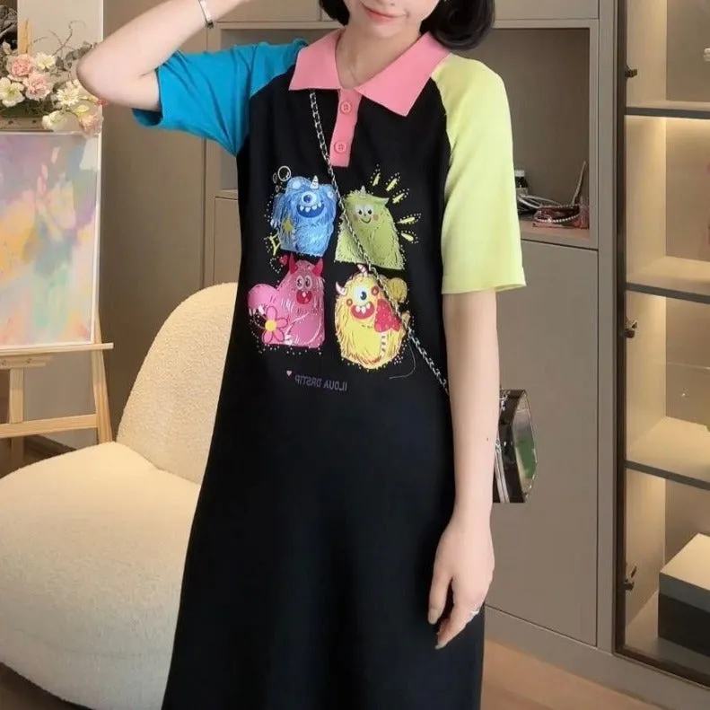 Luna Polo Dress with 3D Detailing