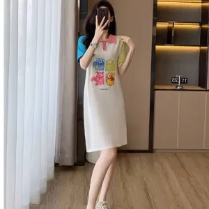Luna Polo Dress with 3D Detailing