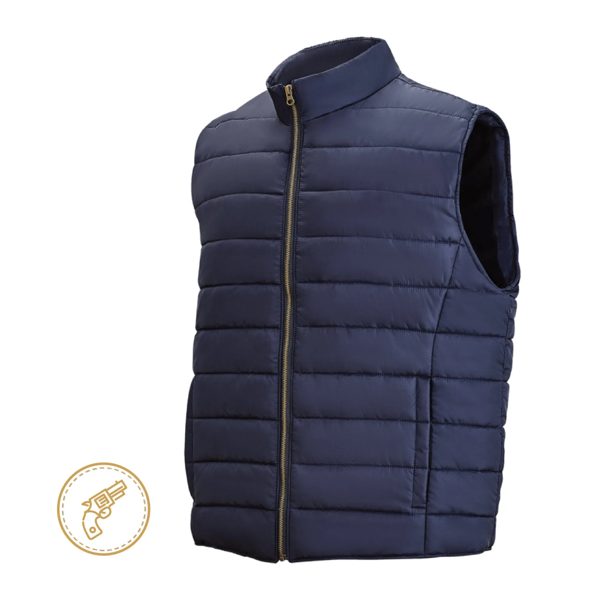 Miles Body Armor Quilted Vest - Level IIIA - Black