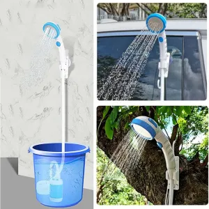 Outdoor Camping Shower Portable Electric Shower Pump IPX7 Waterproof & 5000mAh Rechargeable Battery Powered for Camping Hiking