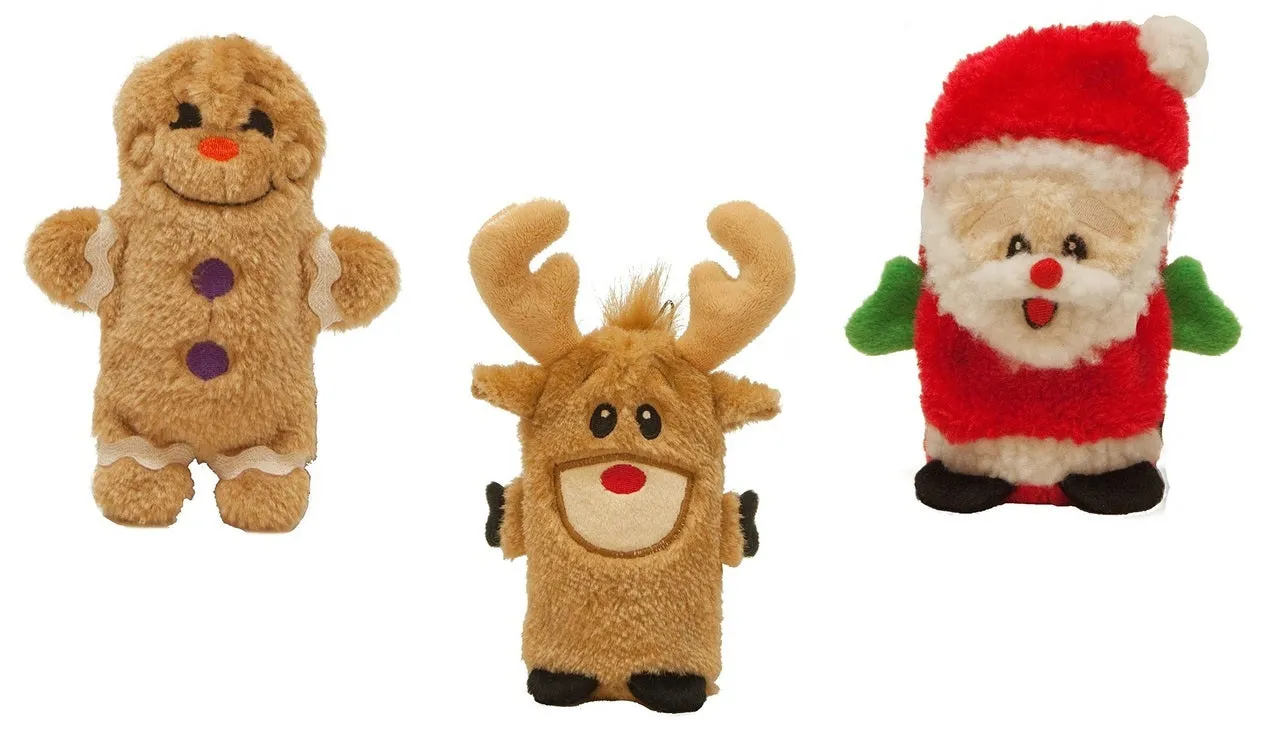 Outward Hound Dog Pet Toy Holiday Christmas Invincibles Mini