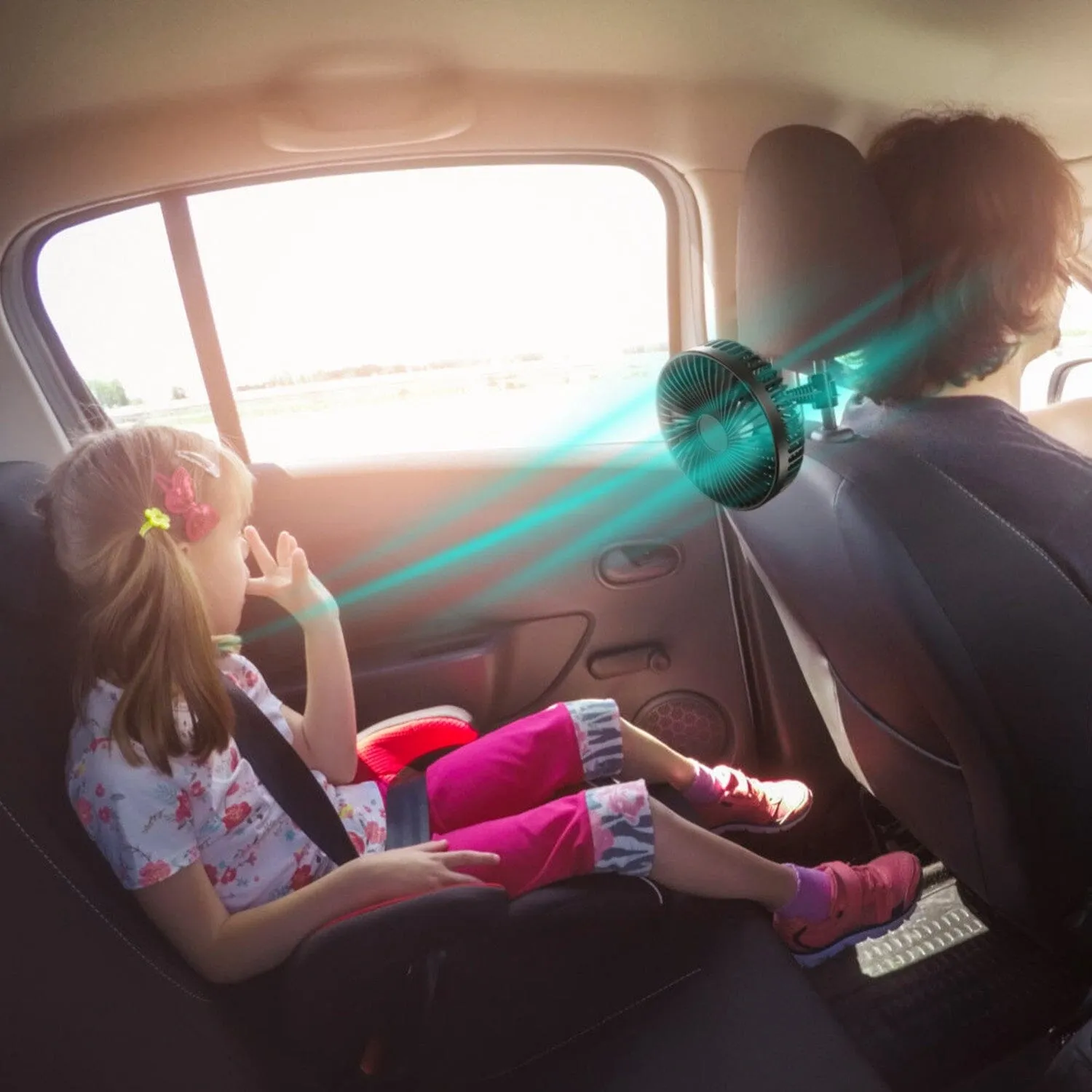 Portable Rotatable Car Cooling Fan