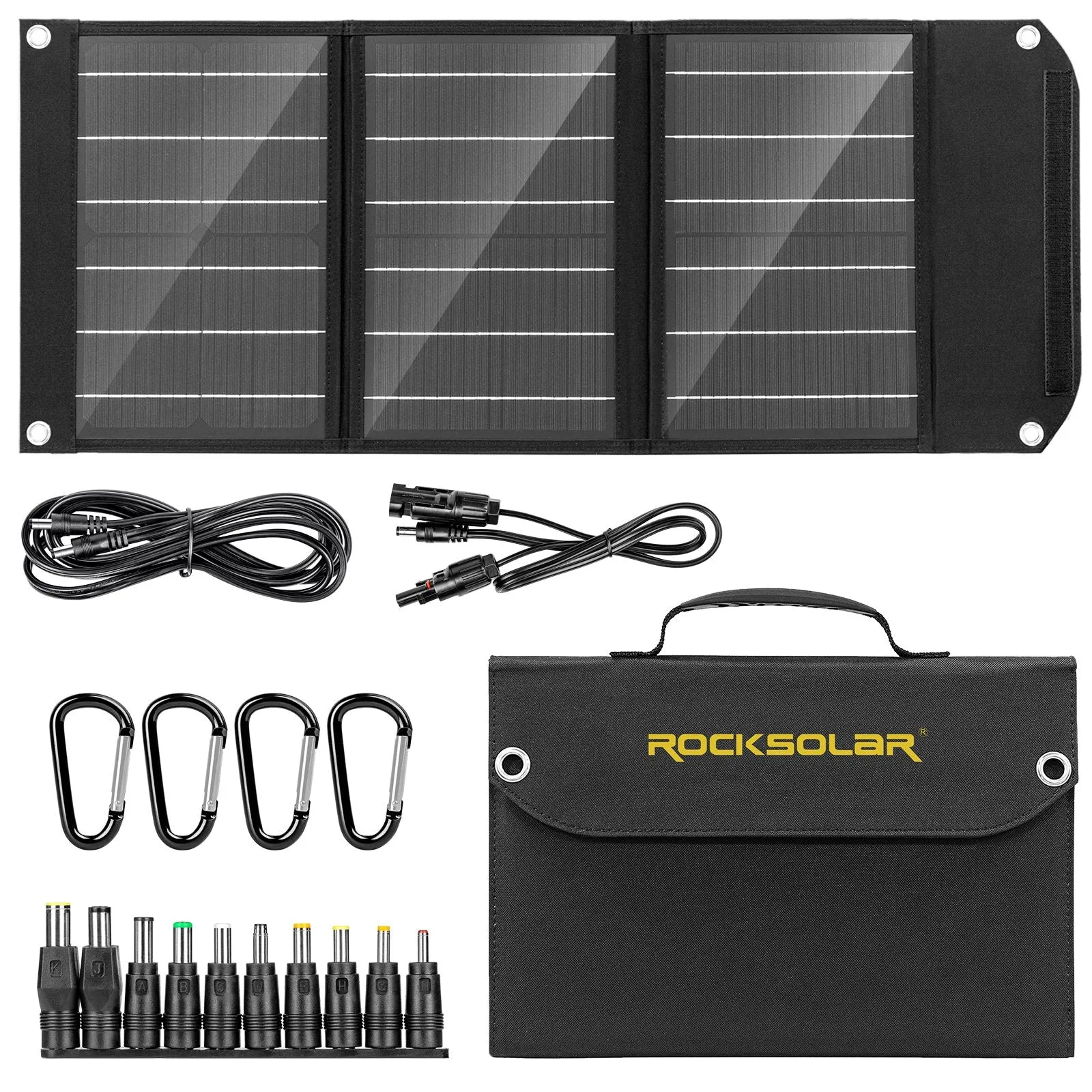 ROCKSOLAR Weekender 80W 88Wh Portable Solar Generator Kit