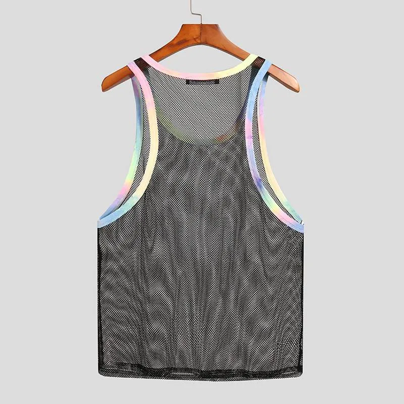 Shades Of Rainbow Sheer Tank Top