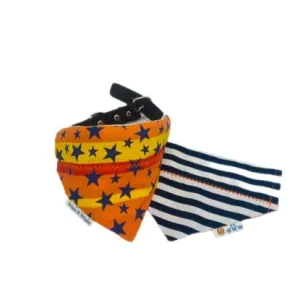 Stars Are Bright  - Astros - Inspired Retro Rainbow Dog Bandana