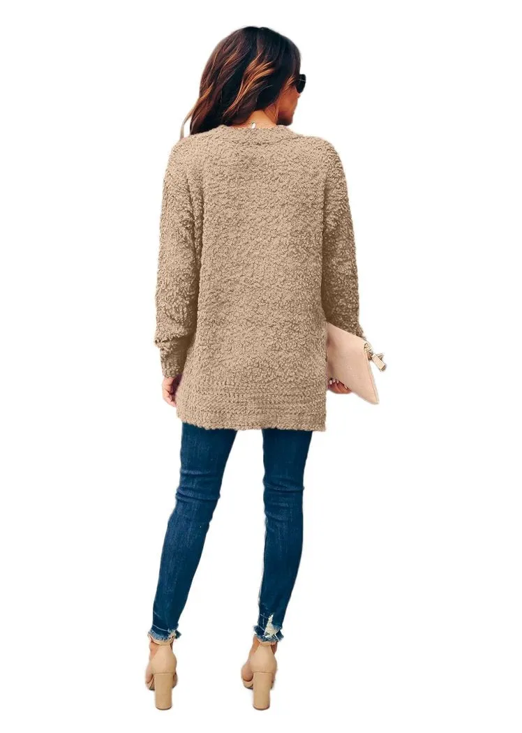 Women's Oversized Sweaters for Leggings Crewneck Side Slit Tunic Tops
